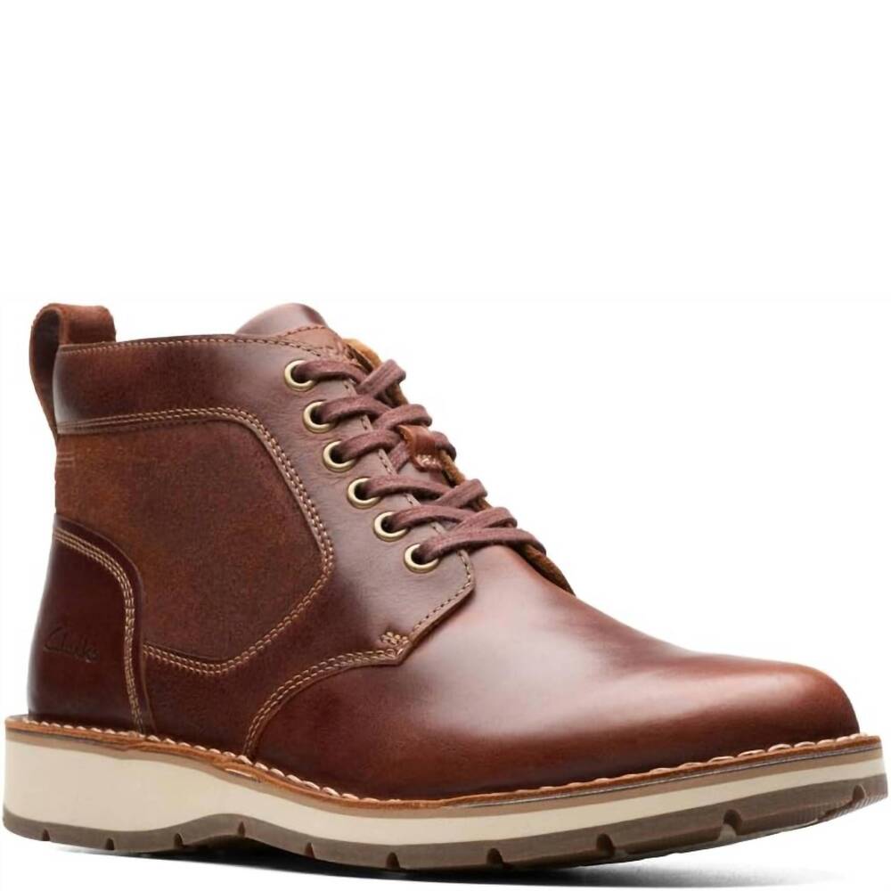 NEW CLARKS men's gravelle top boot in tan